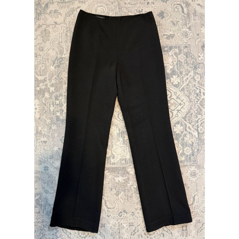 Escada Women's Black Wool Straight Leg Trouser Pants Size 36 Office Career